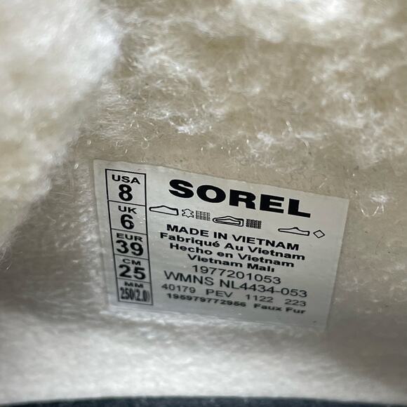Sorel Out N About lll 3 Conquest Waterproof Suede Shearling Short Boots gray 8 - Picture 10 of 11